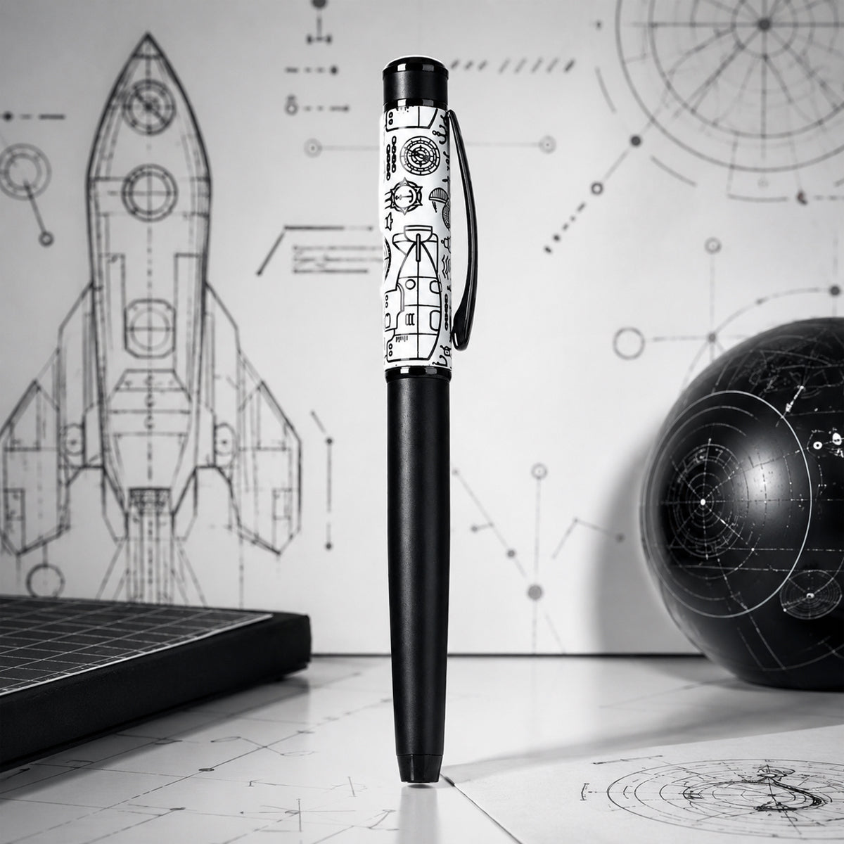 Submarine 895 Liberty Watermark Roller Pen – Cap Type