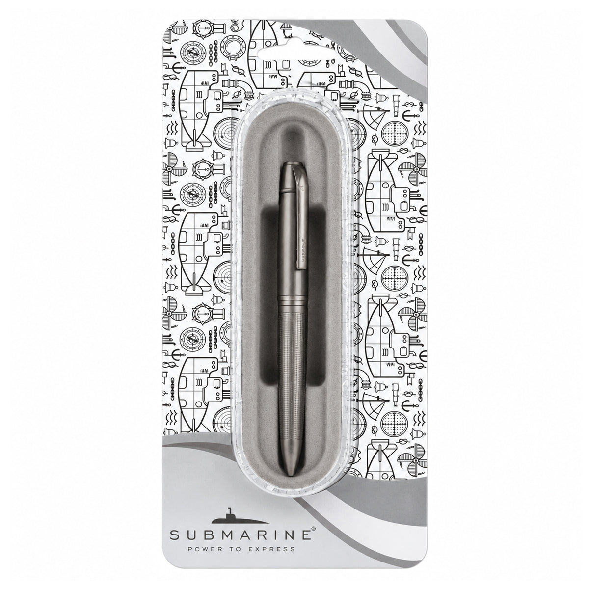 Submarine 965 Gunmetal Twist Ball Pen