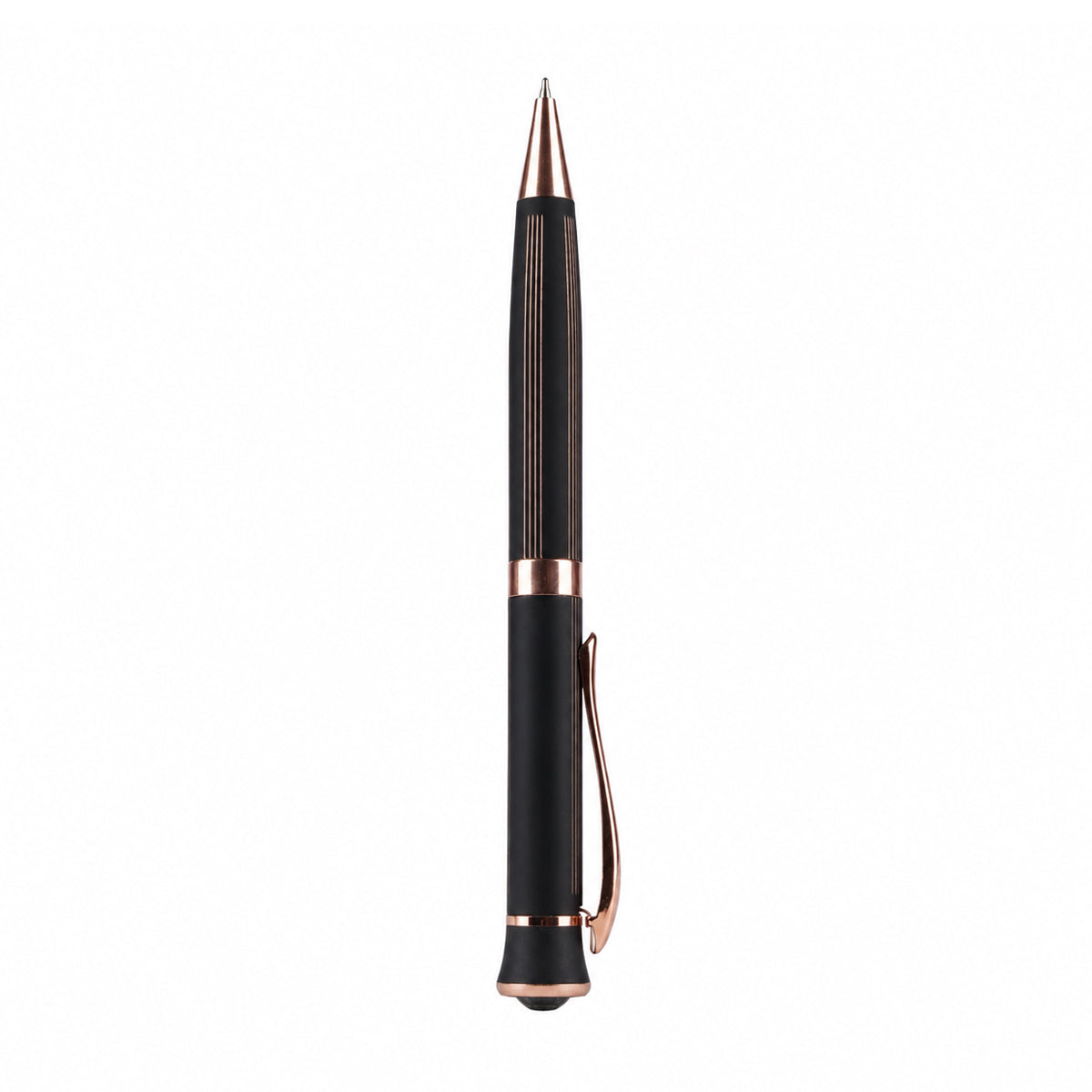 Submarine 1072 Black & Copper Twist Ball Pen (Crystal Top)