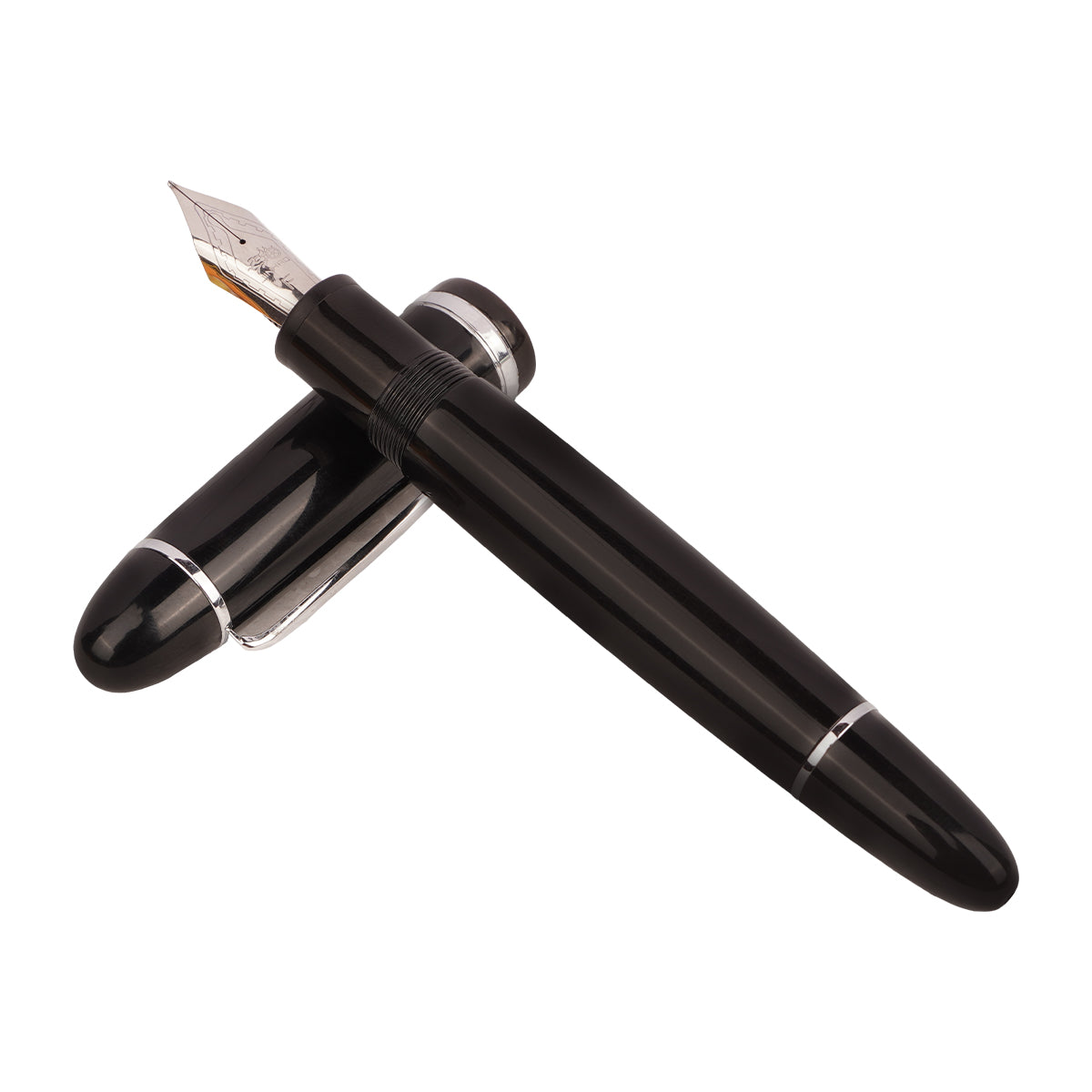 Jinhao X159 Black Fine Nib Fountain Pen with Converter - 14.5cm