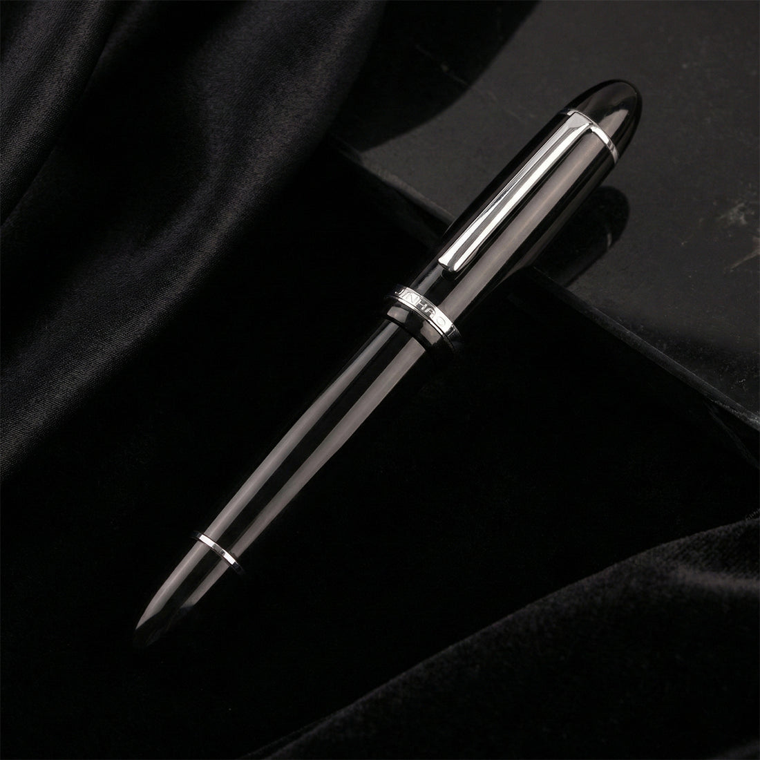 Jinhao X159 Black Fine Nib Fountain Pen with Converter - 14.5cm