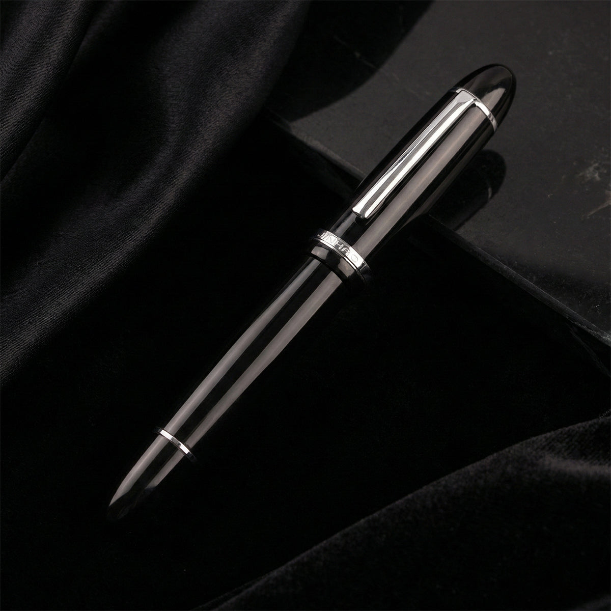 Jinhao X159 Black Fine Nib Fountain Pen with Converter - 14.5cm