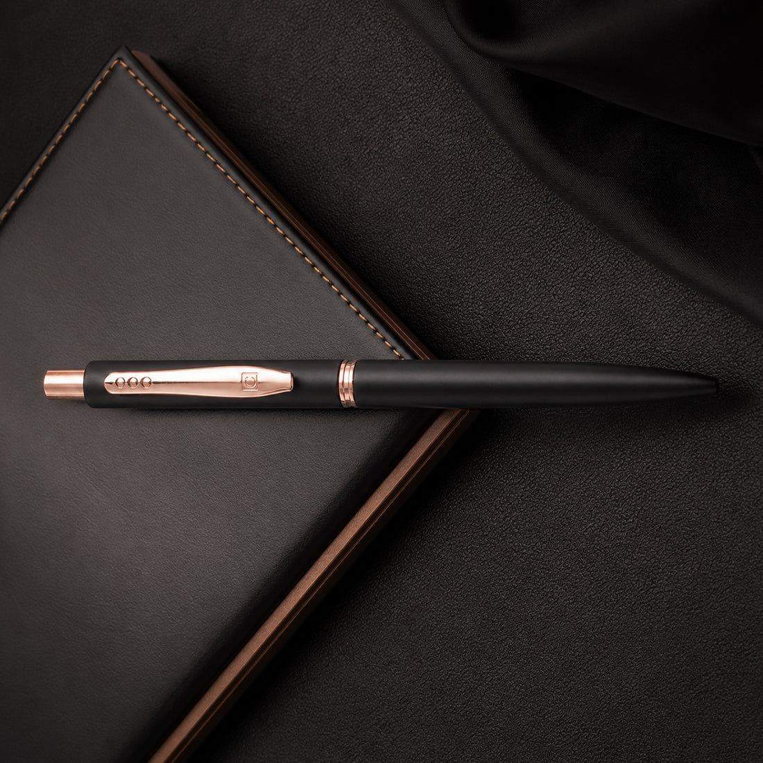 Cello X-pression Black Twist Ball Pen | Copper Clip | Fine Tip