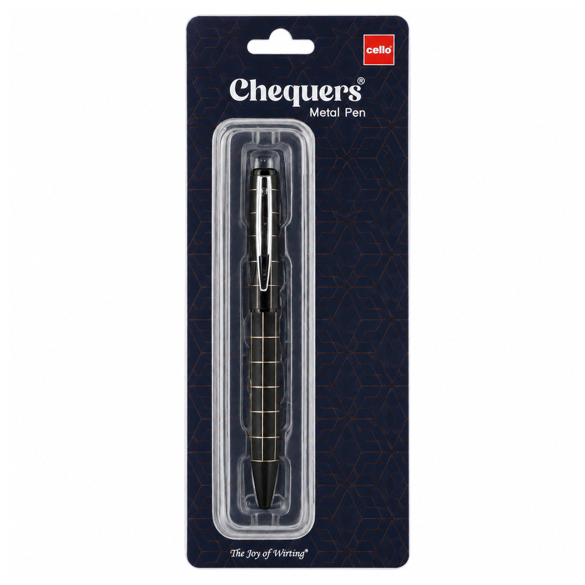 Cello Chequers Black Twist Ball Pen | Fine Tip | Blue Ink