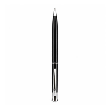 Cello Signature Optima Black Silver Twist Ballpen - Premium German Ink