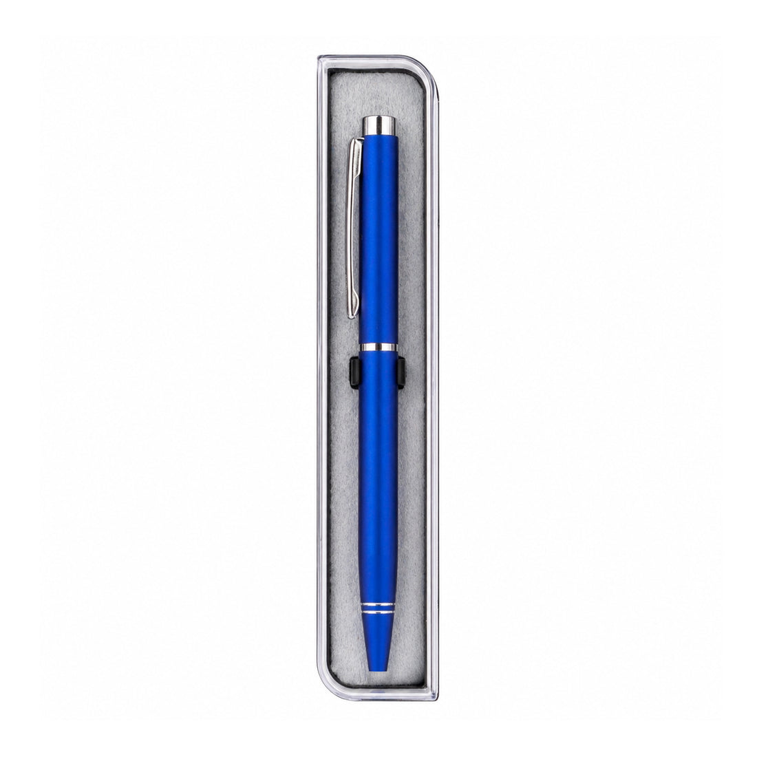 Cello Signature Indulge Blue Silver Twist Ballpen - Premium Metal Writing