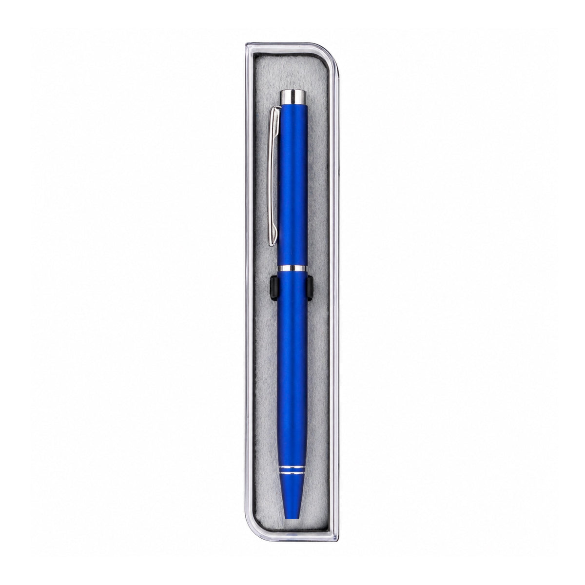 Cello Signature Indulge Blue Silver Twist Ballpen - Premium Metal Writing