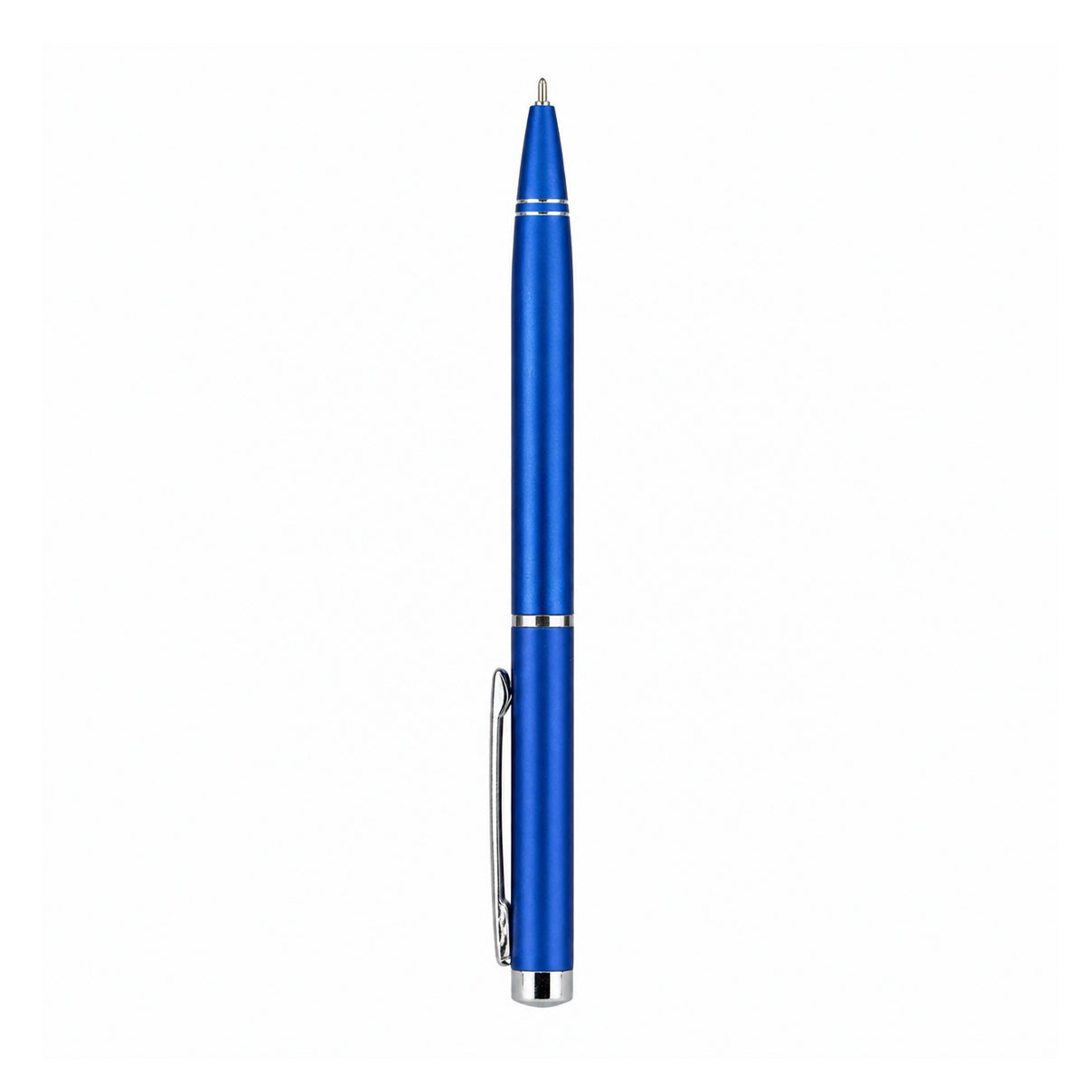 Cello Signature Indulge Blue Silver Twist Ballpen - Premium Metal Writing
