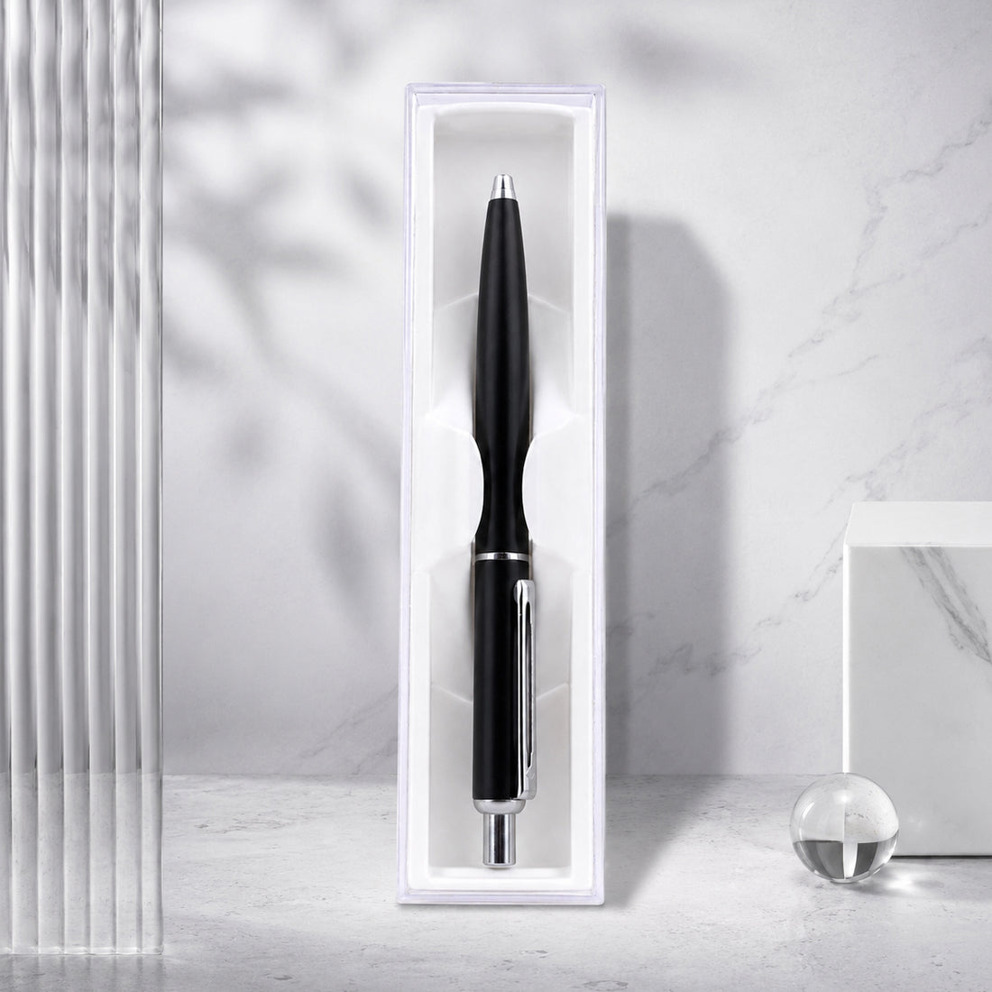 Perform Stylus Retractable Ballpen - Matte Black with Fine Blue Ink