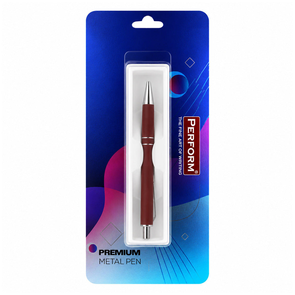Perform Image Matte Retractable Ballpen - Brown with Fine Blue Ink
