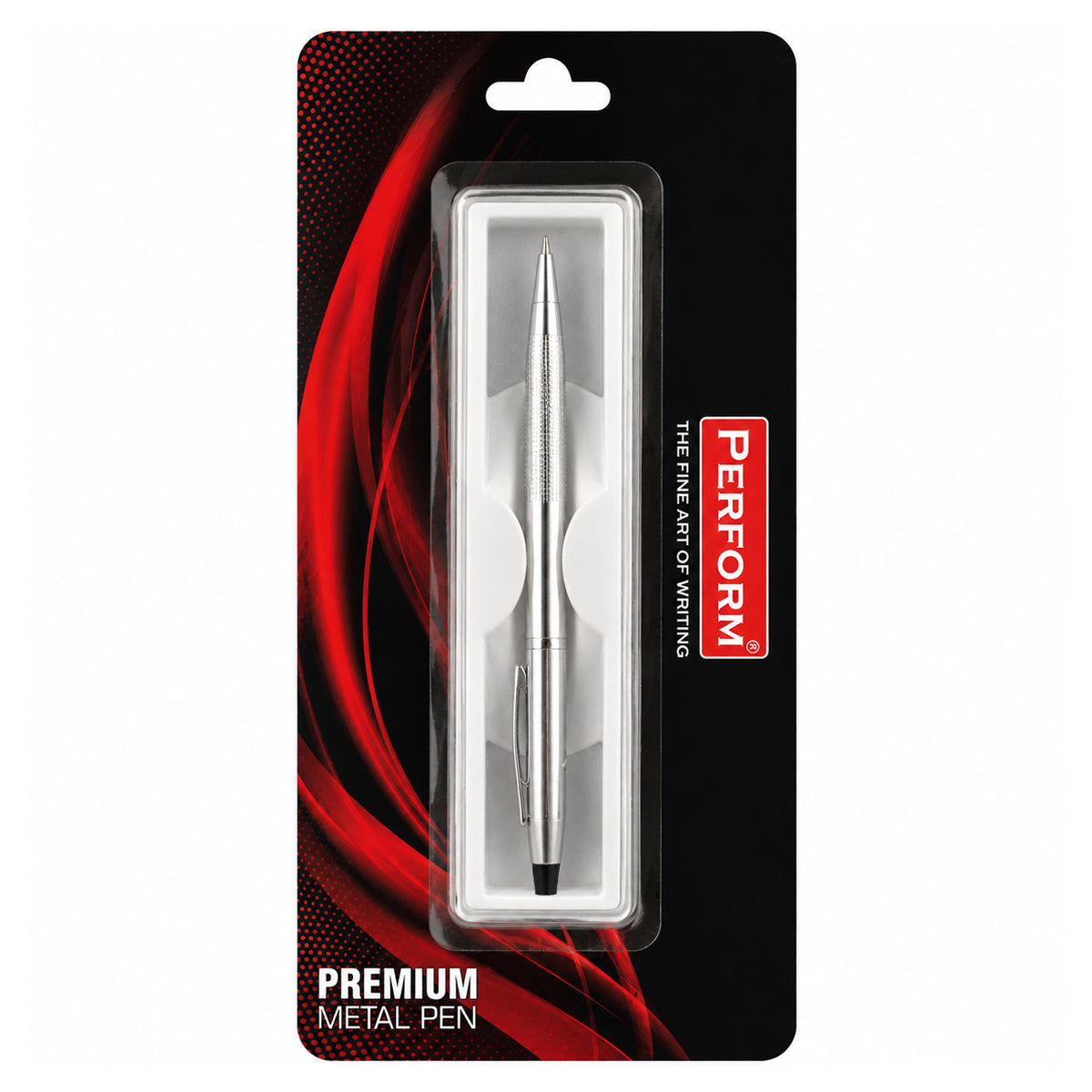 Perform Cross Full Chrome Twist Ball Pen | Fine Tip | Blue Ink