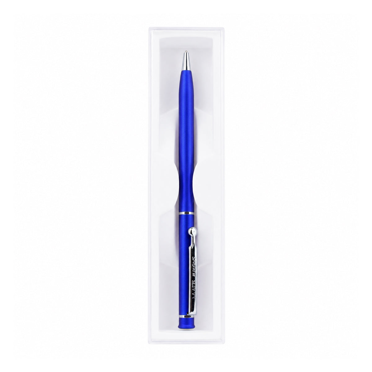 Perform Savvy Matte Twist Ballpen - Blue with Fine Blue Ink