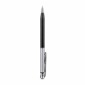 Perform Status Glossy Twist Ballpen - Gray & Black with Fine Blue Ink