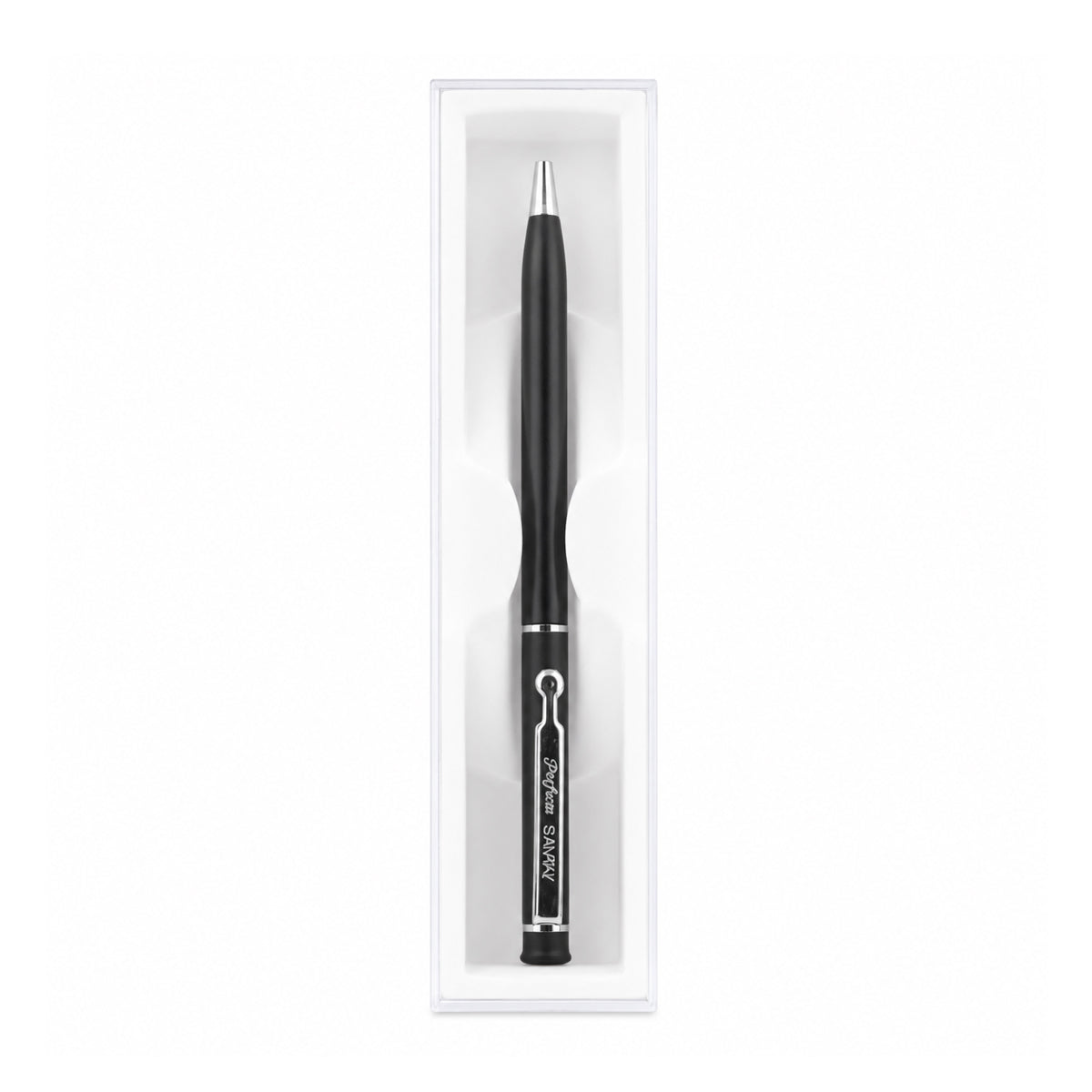 Perform Savvy Matte Twist Ballpen - Black with Fine Blue Ink