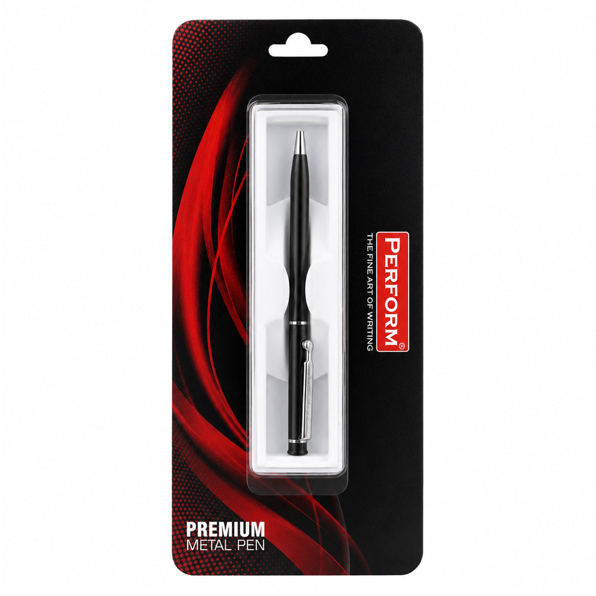 Perform Savvy Matte Twist Ballpen - Black with Fine Blue Ink