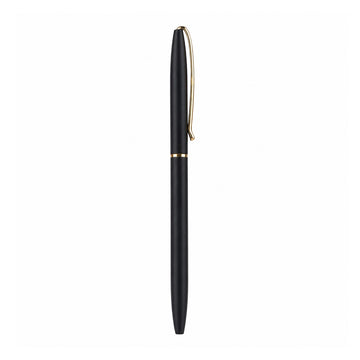 Perform Noble Matte Twist Ballpen - Black with Gold Clip & Fine Blue Ink
