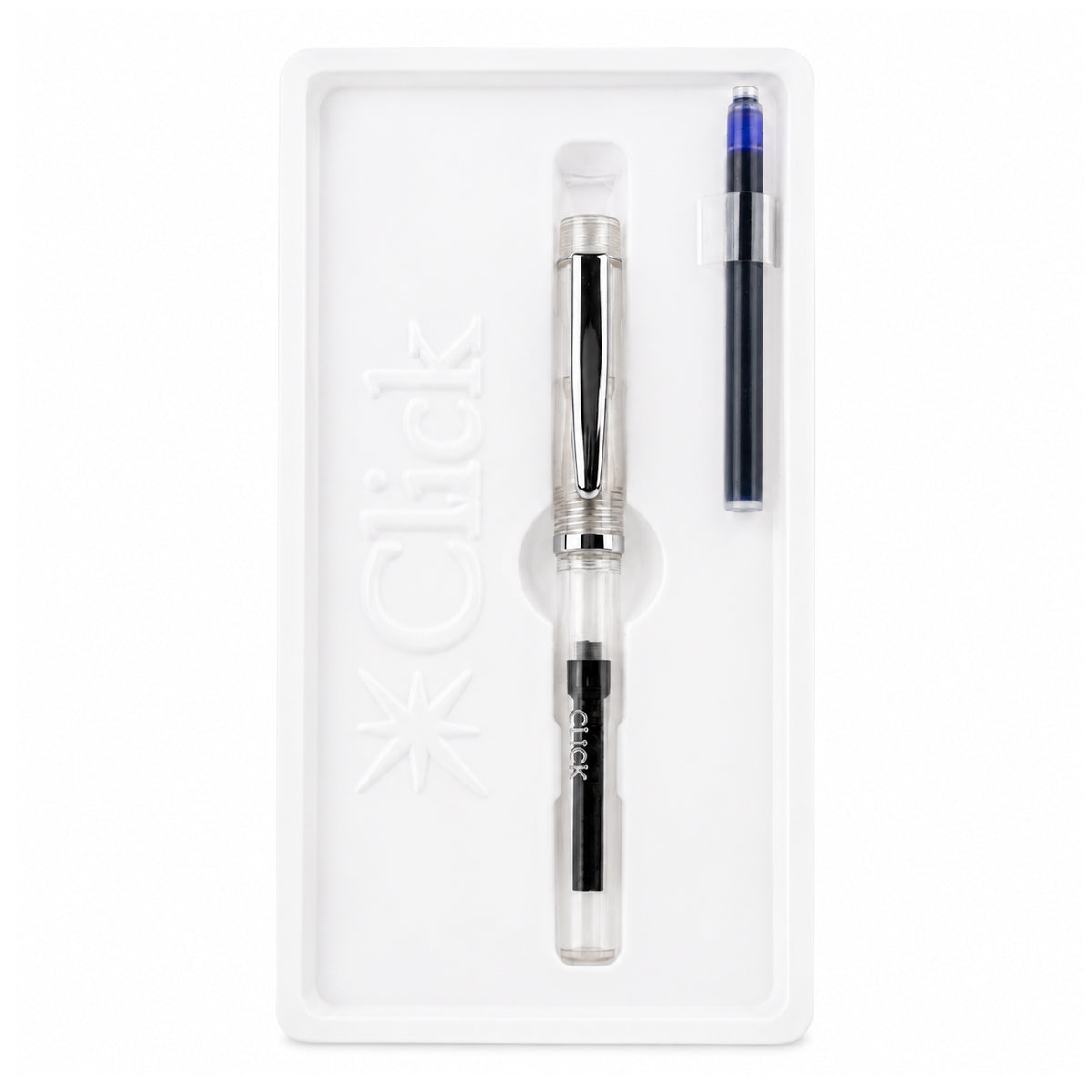 Click 3-in-1 Fountain Pen - Click Student CT Transparent