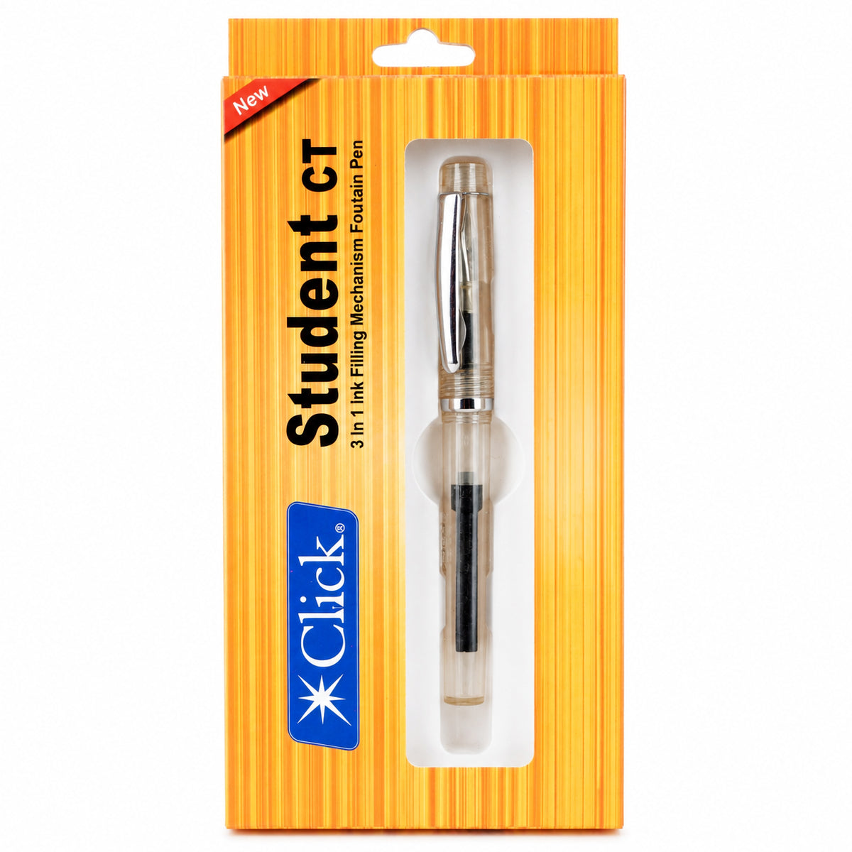 Click 3-in-1 Fountain Pen - Click Student CT Transparent