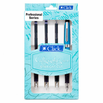Click Professional Teal Green Calligraphy Pen Set - Straight Cut Nibs