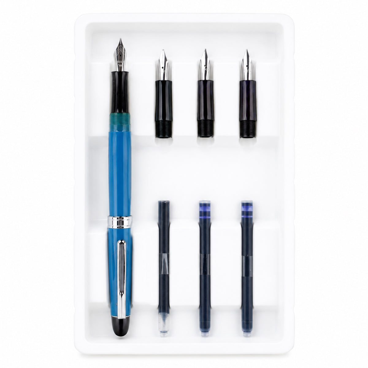 Click Professional Teal Green Calligraphy Pen Set - Straight Cut Nibs