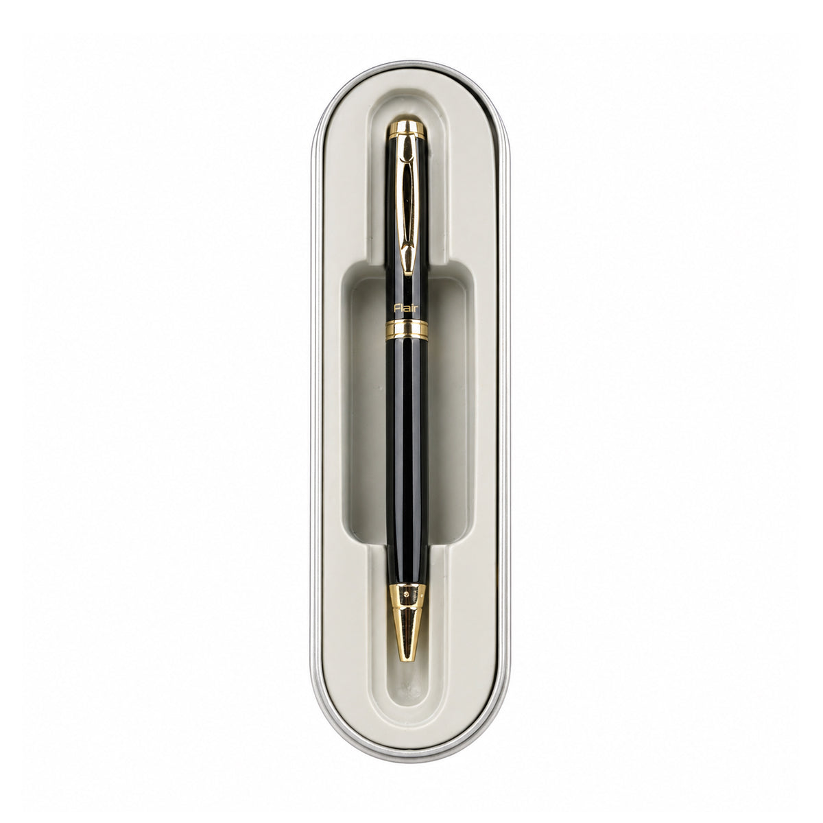 Flair VIBE Designer Metal Ball Pen - Twist Type, Blue Ink