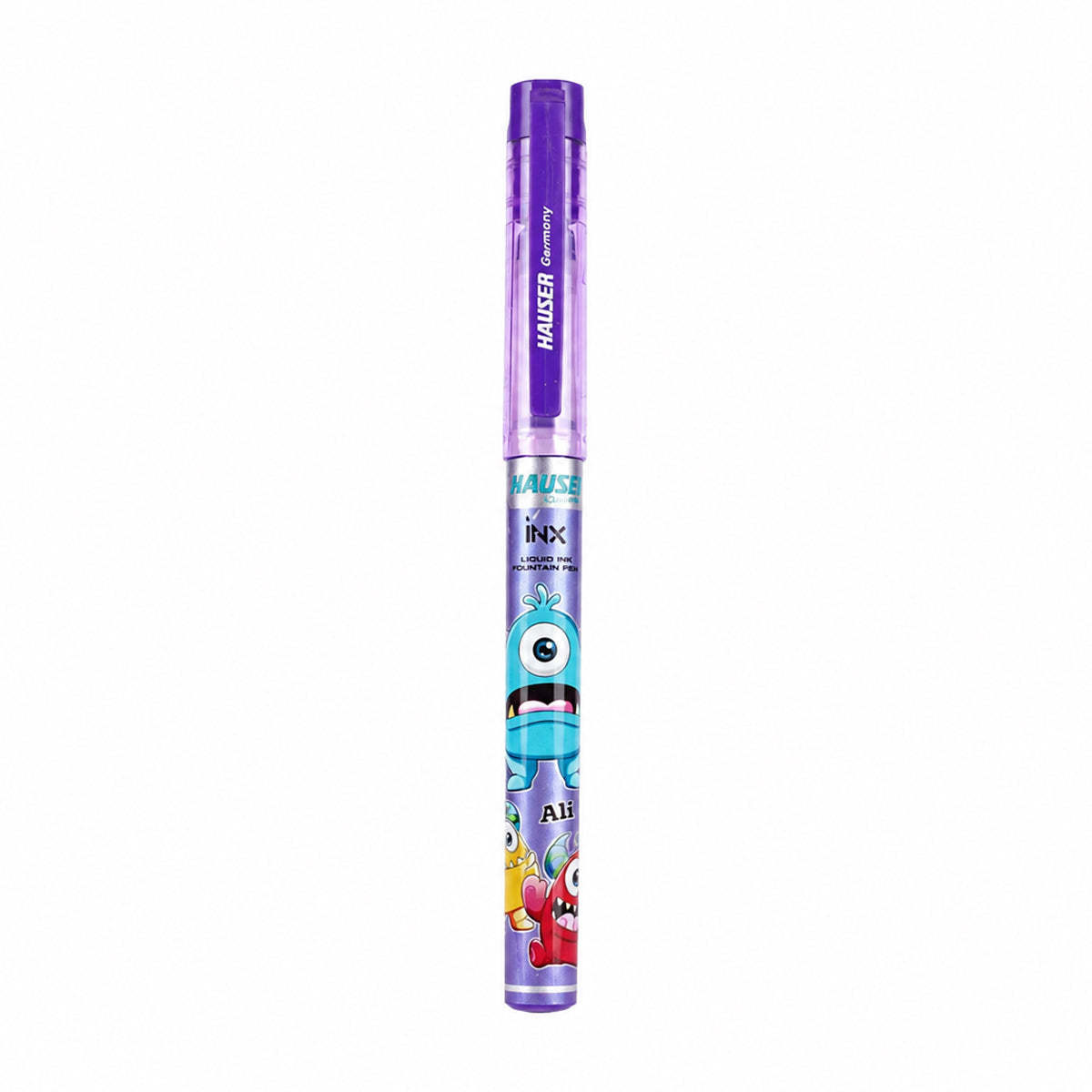 Hauser Germany iNX Aliens Fountain Pen – Purple, Pack of 2 with 2 Jumbo Cartridges