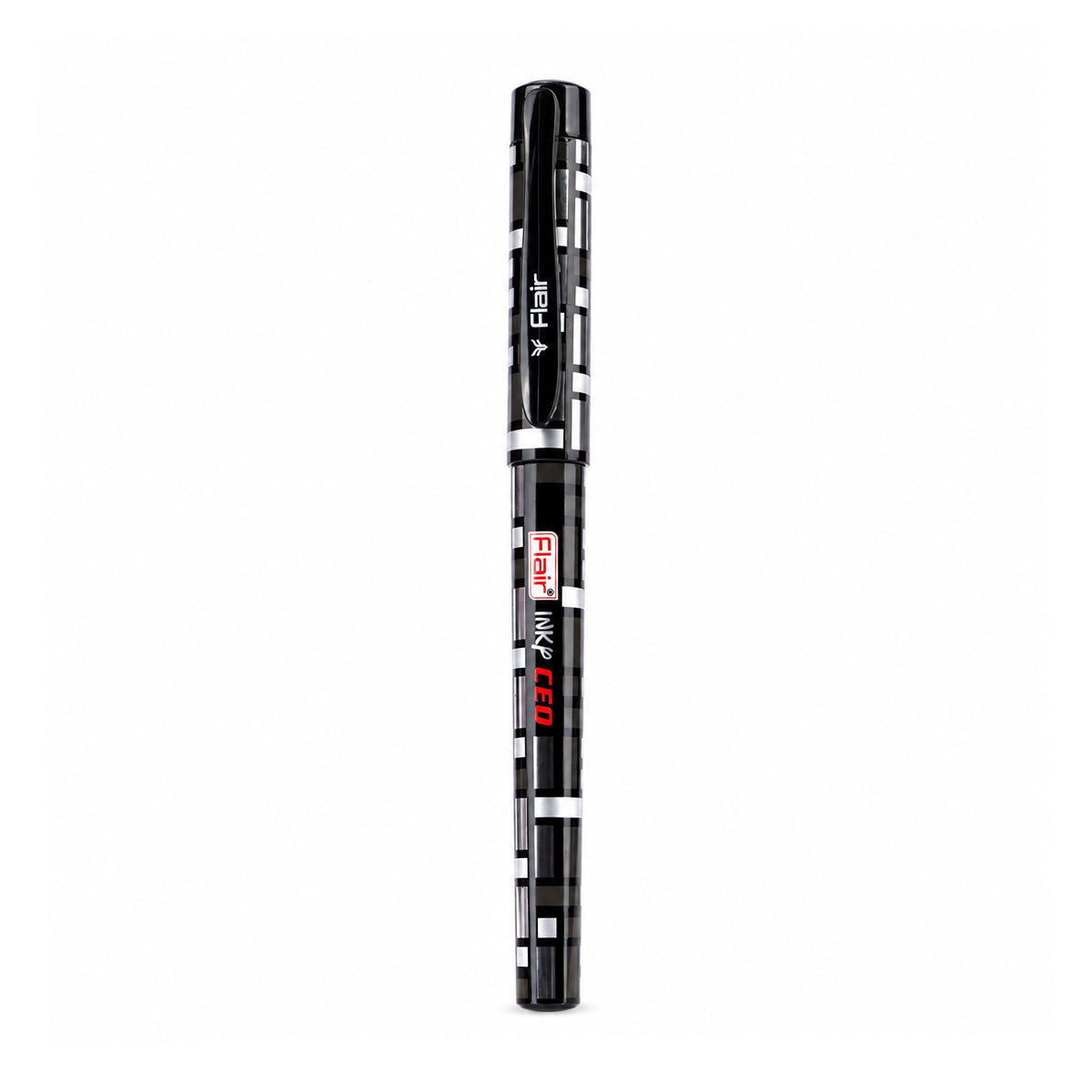 Flair Inky CEO Liquid Ink Fountain Pen – Pack of 2, Black & Silver