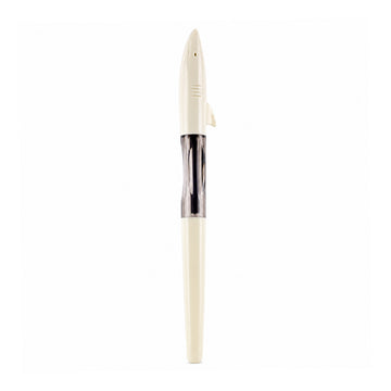Jinhao 993 Shark Roller Ball Pen — Cream Body with Clear-Blue Grip