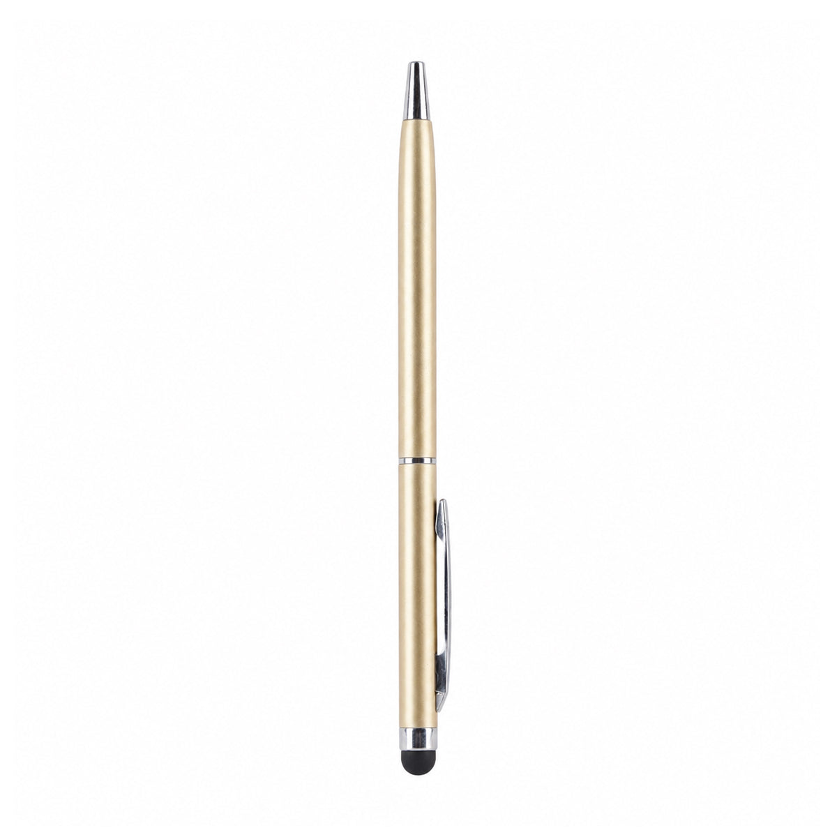 The Writershub Gold 2‑in‑1 Ballpoint & Stylus Pen — Blue Ink