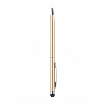 The Writershub Gold 2‑in‑1 Ballpoint & Stylus Pen — Blue Ink