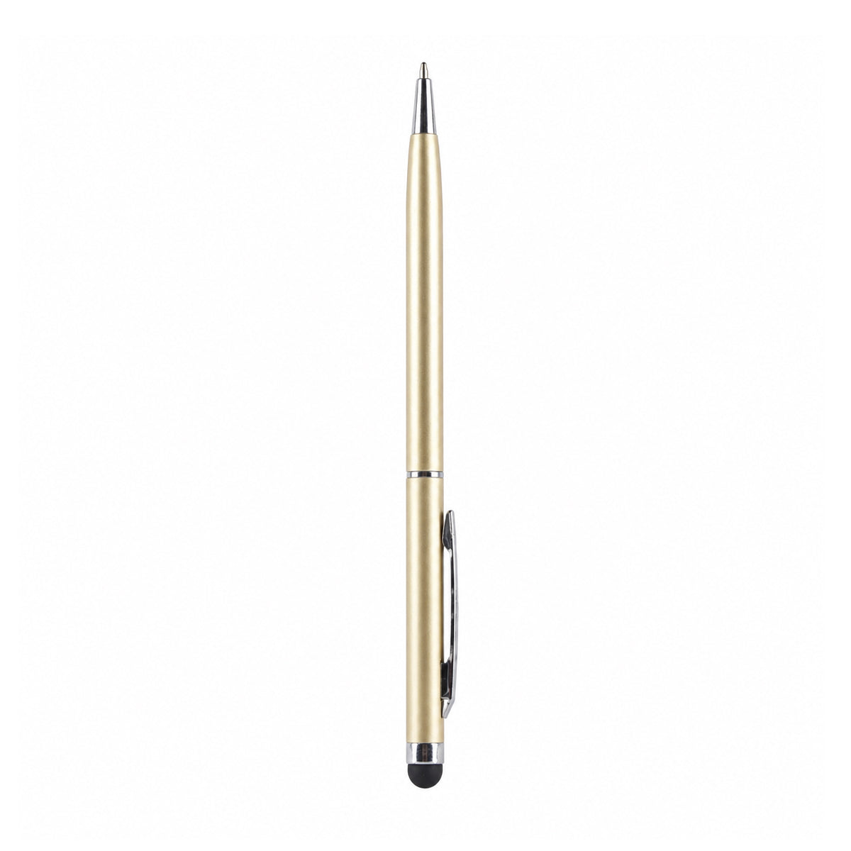 The Writershub Gold 2‑in‑1 Ballpoint & Stylus Pen — Blue Ink