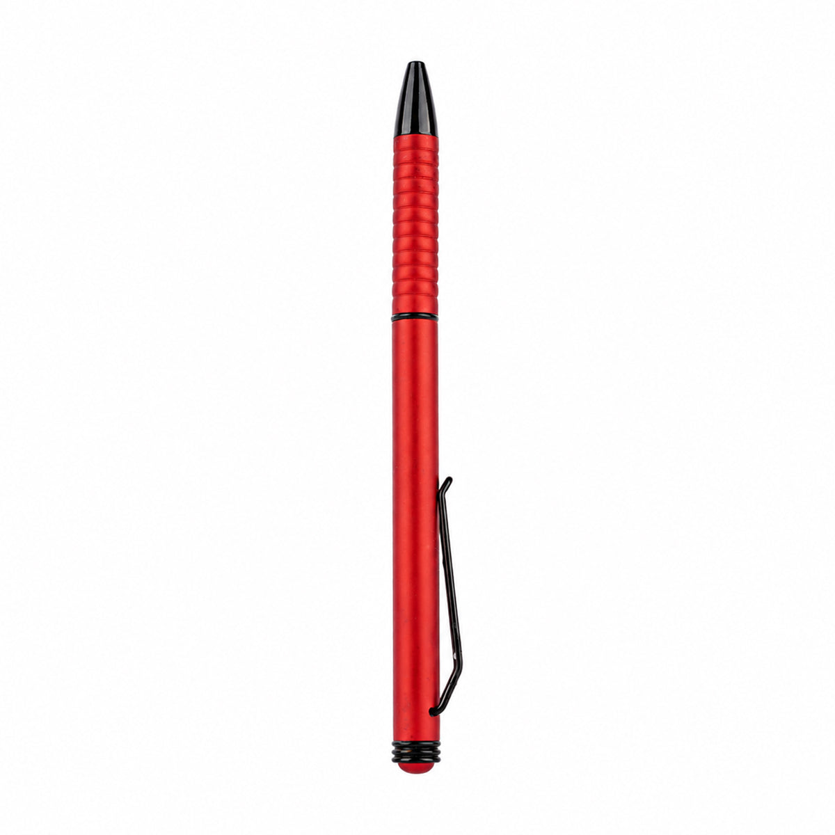 The Writershub Red Metal Twist Ball Pen — Blue Ink, Black Clip