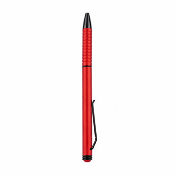 The Writershub Red Metal Twist Ball Pen — Blue Ink, Black Clip