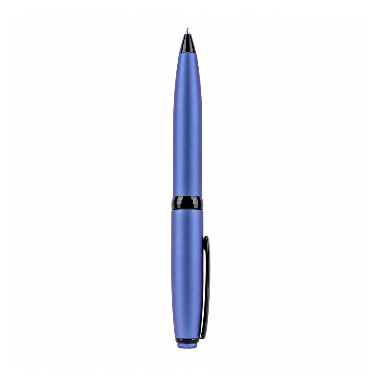 The Writershub Blue Metal Ball Pen | Blue Ink | Twist Mechanism