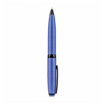 The Writershub Blue Metal Ball Pen | Blue Ink | Twist Mechanism