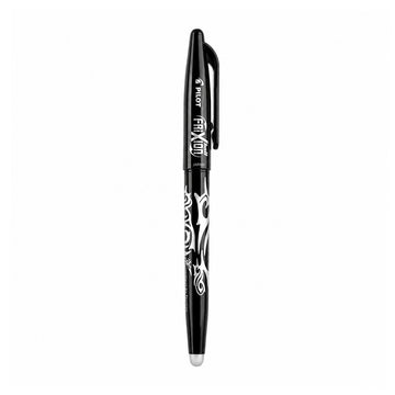 Pilot Frixion Erasable Black Rollerball Pen — Revolutionary Thermo-Sensitive Gel Ink with Built-In Eraser