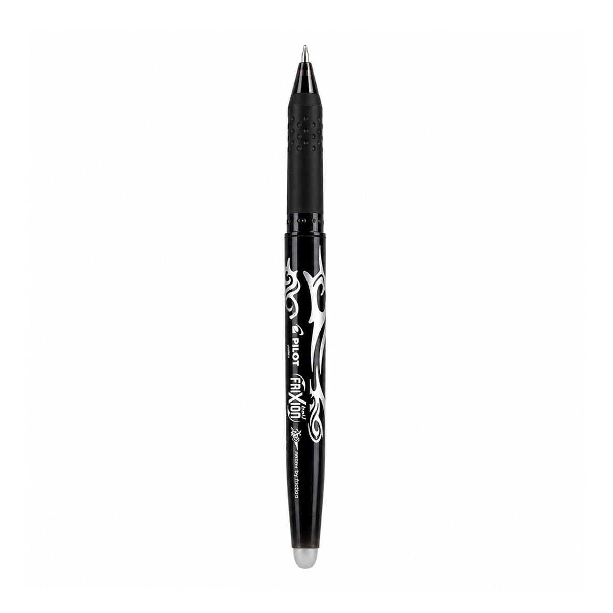 Pilot Frixion Erasable Black Rollerball Pen — Revolutionary Thermo-Sensitive Gel Ink with Built-In Eraser