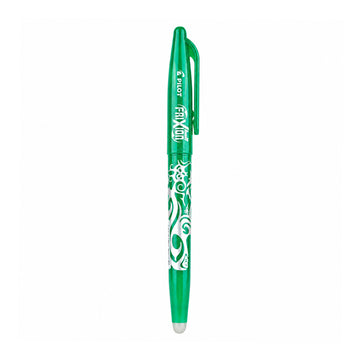 Pilot Frixion Erasable Green Rollerball Pen — Unique Thermo-Sensitive Ink with Built-In Eraser