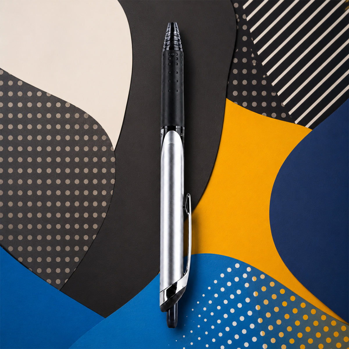 Pilot Hi-Tecpoint V5 RT Black Rollerball Pen — 0.5mm Ultra-Fine Refillable Retractable