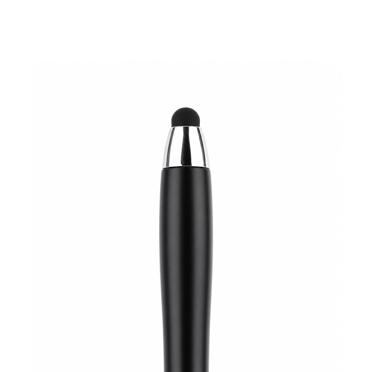 The Writershub Black Grip 2‑in‑1 Ballpoint & Stylus Pen — Blue Ink