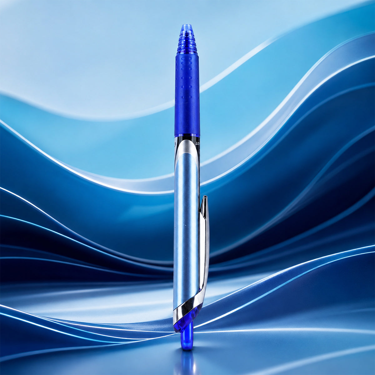 Pilot Hi-Tecpoint V5 RT Blue Rollerball Pen — 0.5mm Ultra-Fine Refillable Retractable with Metal Clip