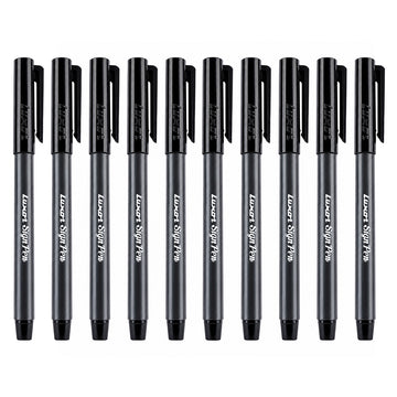 Luxor Sign Pen Pack of 5 — Black Ink Fine Tip Fibre Pen