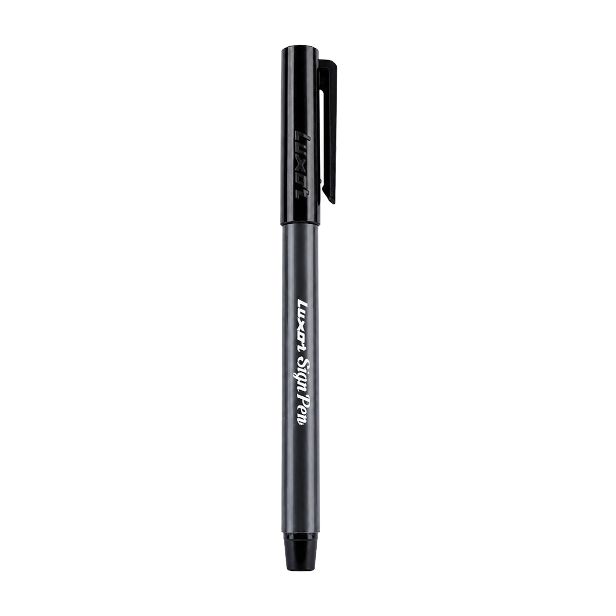Luxor Sign Pen Pack of 5 — Black Ink Fine Tip Fibre Pen