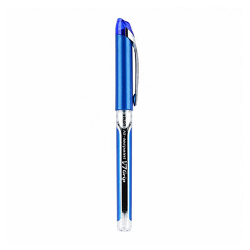 Pilot Hi-Tecpoint V7 Grip Blue Rollerball Pen — 0.7mm Medium Liquid Ink with Dimpled Grip