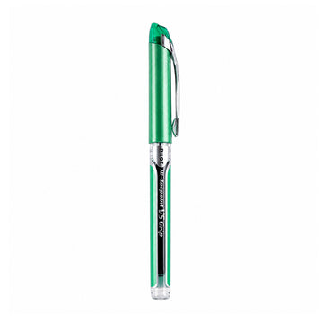 Pilot Hi-Tecpoint V5 Grip Green Rollerball Pen — 0.5mm Ultra-Fine Liquid Ink with Ergonomic Grip