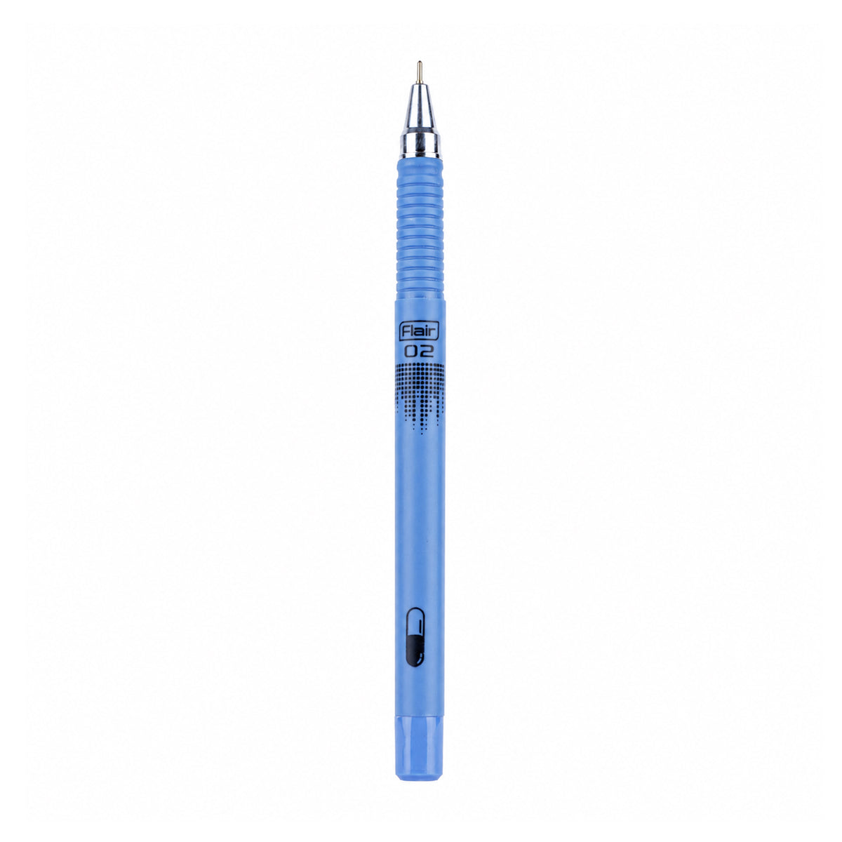 Flair O2 Blue Ball Pen — Smooth Fine Tip with Ergonomic Grip