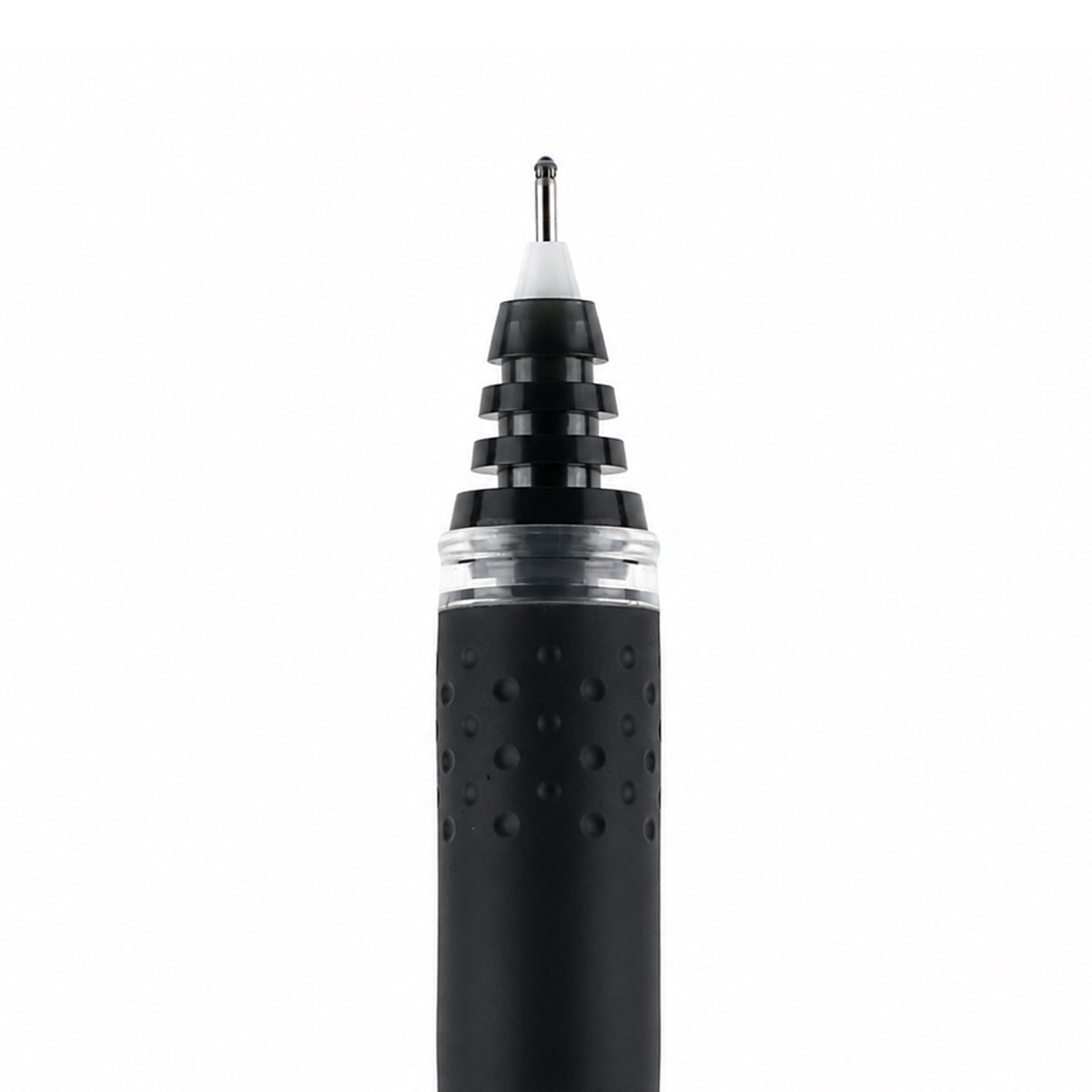 Pilot Hi-Tecpoint V7 Grip Black Rollerball Pen — 0.7mm Medium Liquid Ink with Dimpled Grip