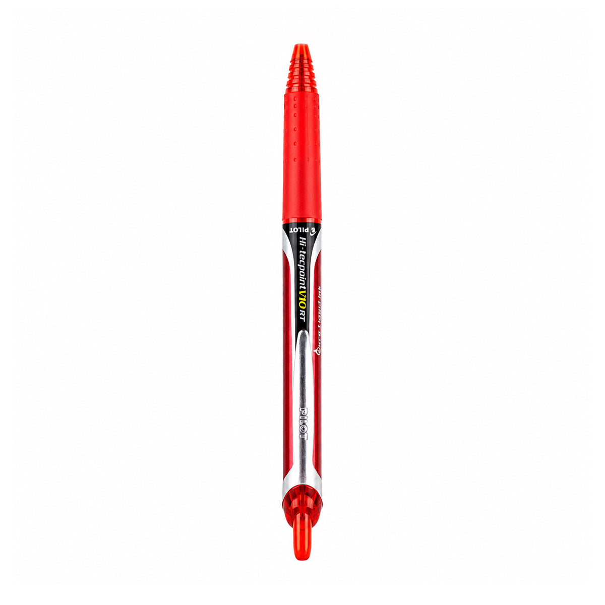 Pilot Hi-Tecpoint V10 RT Red Rollerball Pen — Red Ink