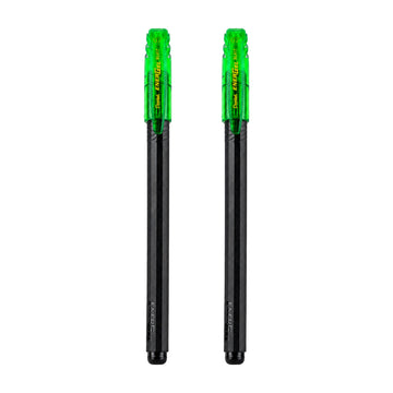 Pentel EnerGel Black & Light Green Gel Pen Set of 2