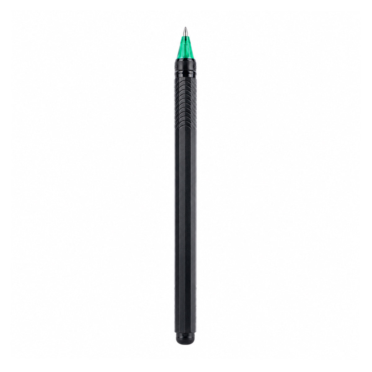 Pentel EnerGel – Black Body with Green Clip (Green Ink) Set of 2